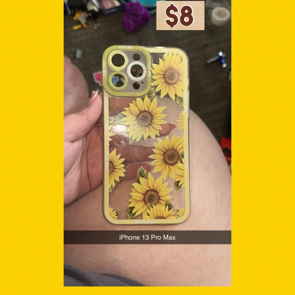 Yellow Sunflower iPhone Case Protective Cover